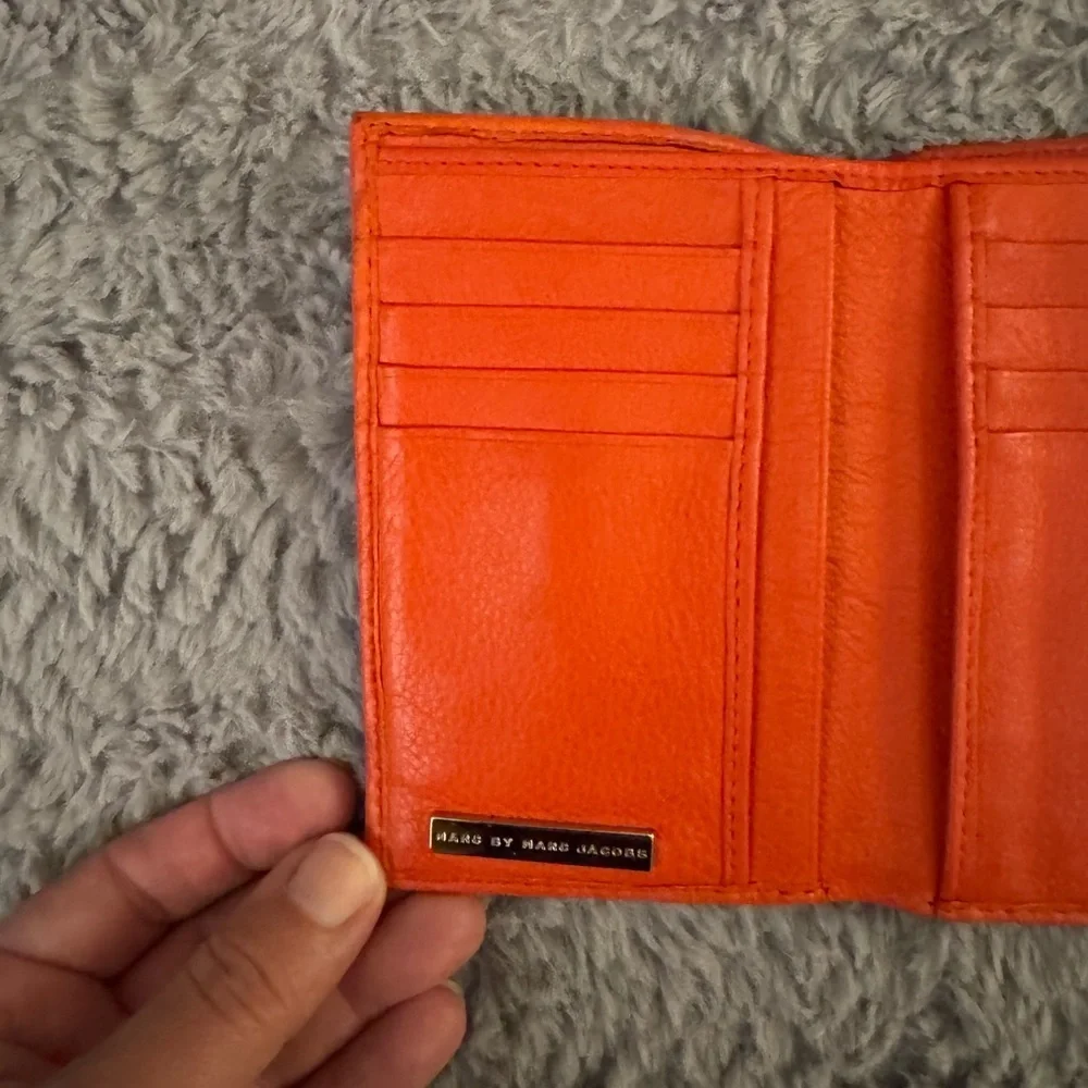 MARC JACOBS Orange Leather Women's Wallet
